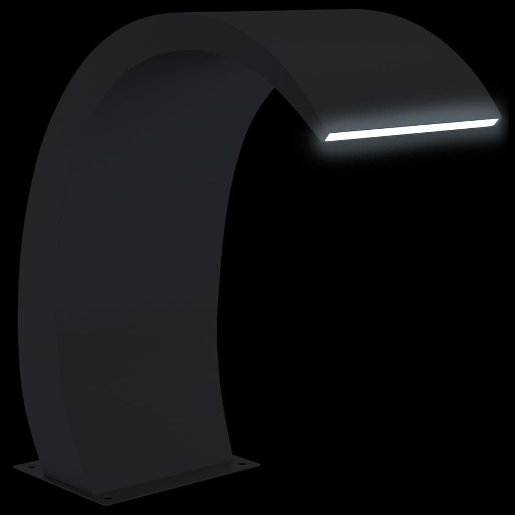 Baseino fontanas su LED, 22x60x70cm, nerūdijantis plienas 304