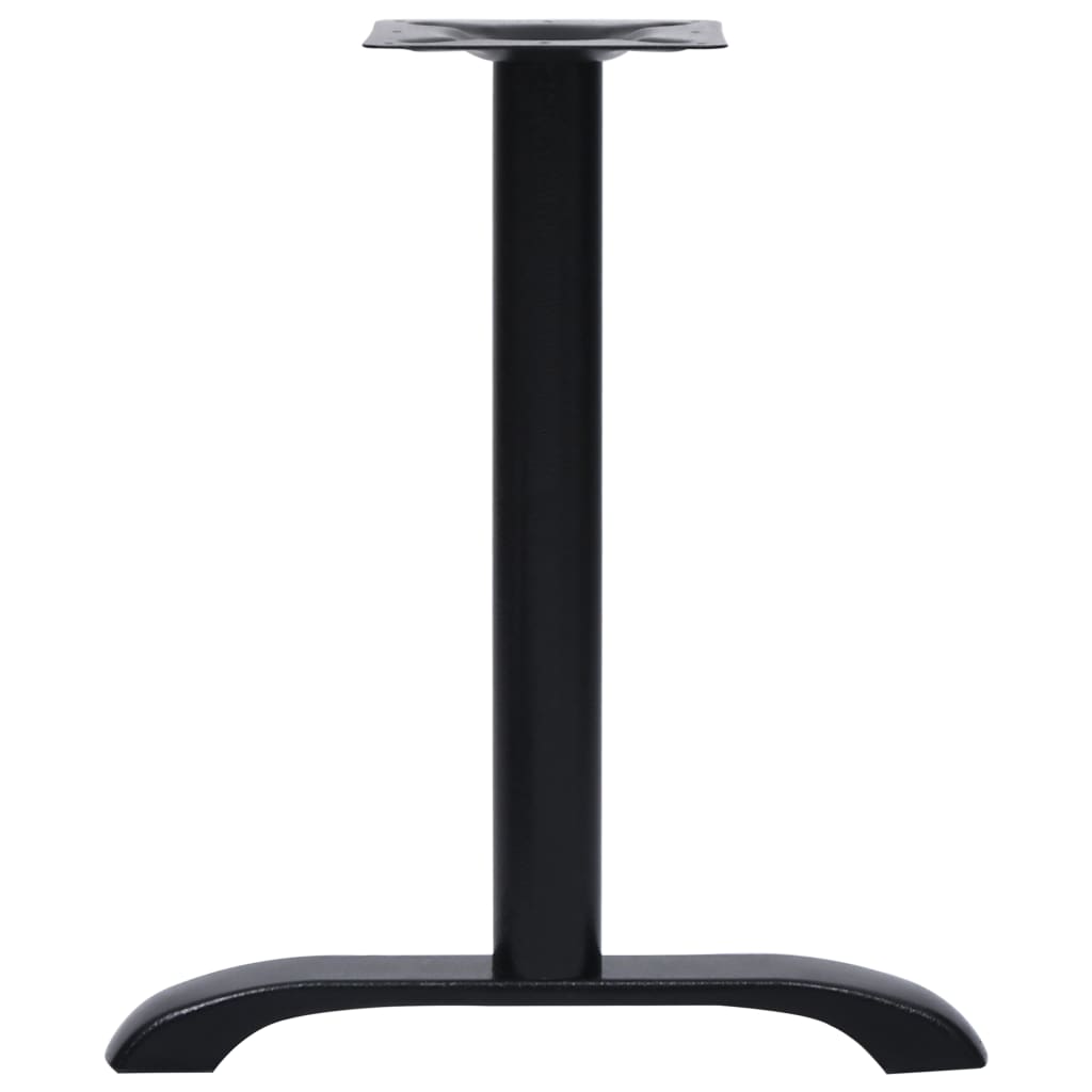 Bistro stalo kojos, 2 vnt., juodos, 61x8x72 cm, ketaus