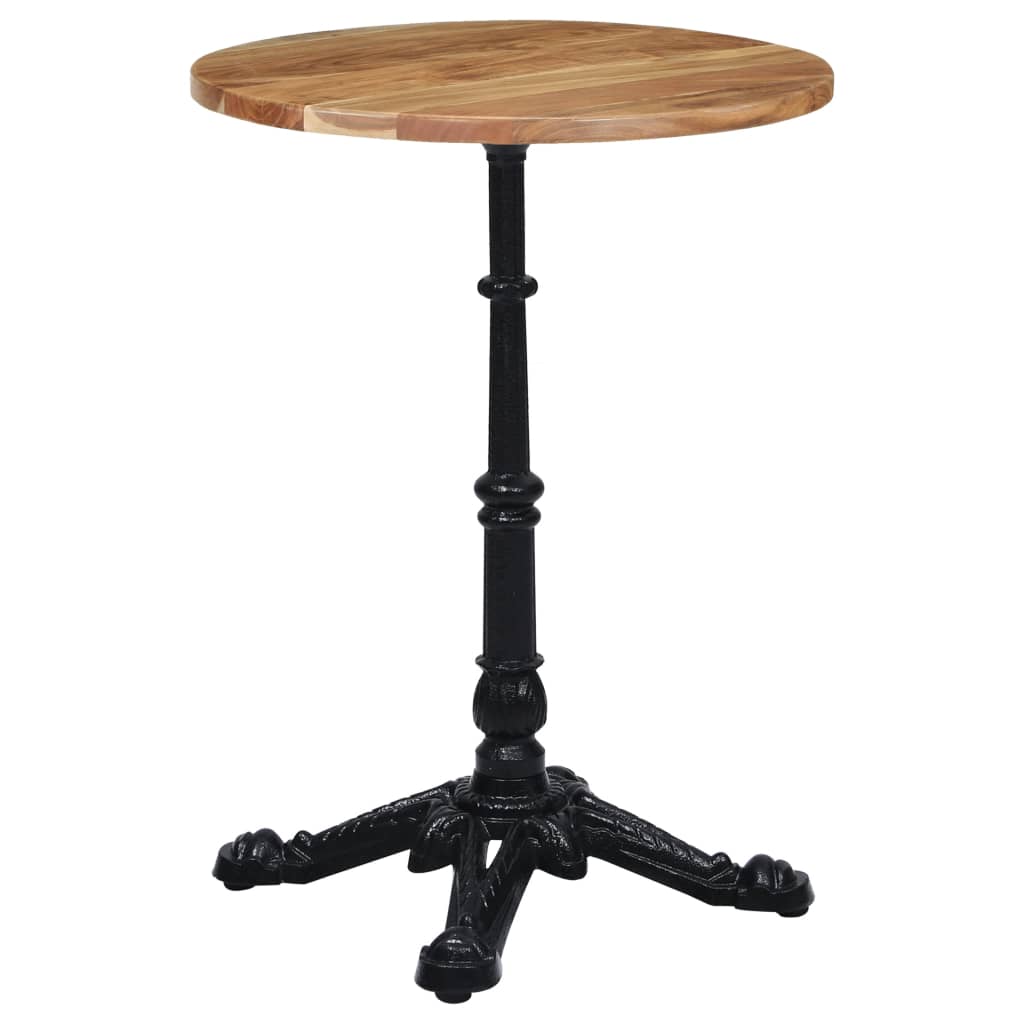 Bistro galda kāja, melna, 52x52x72 cm, čuguns