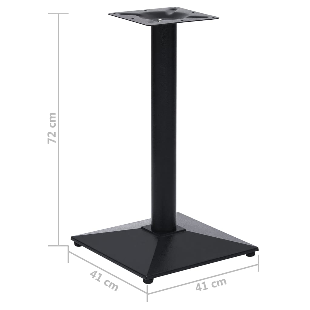 Bistro table leg, black, 41x41x72cm, cast iron