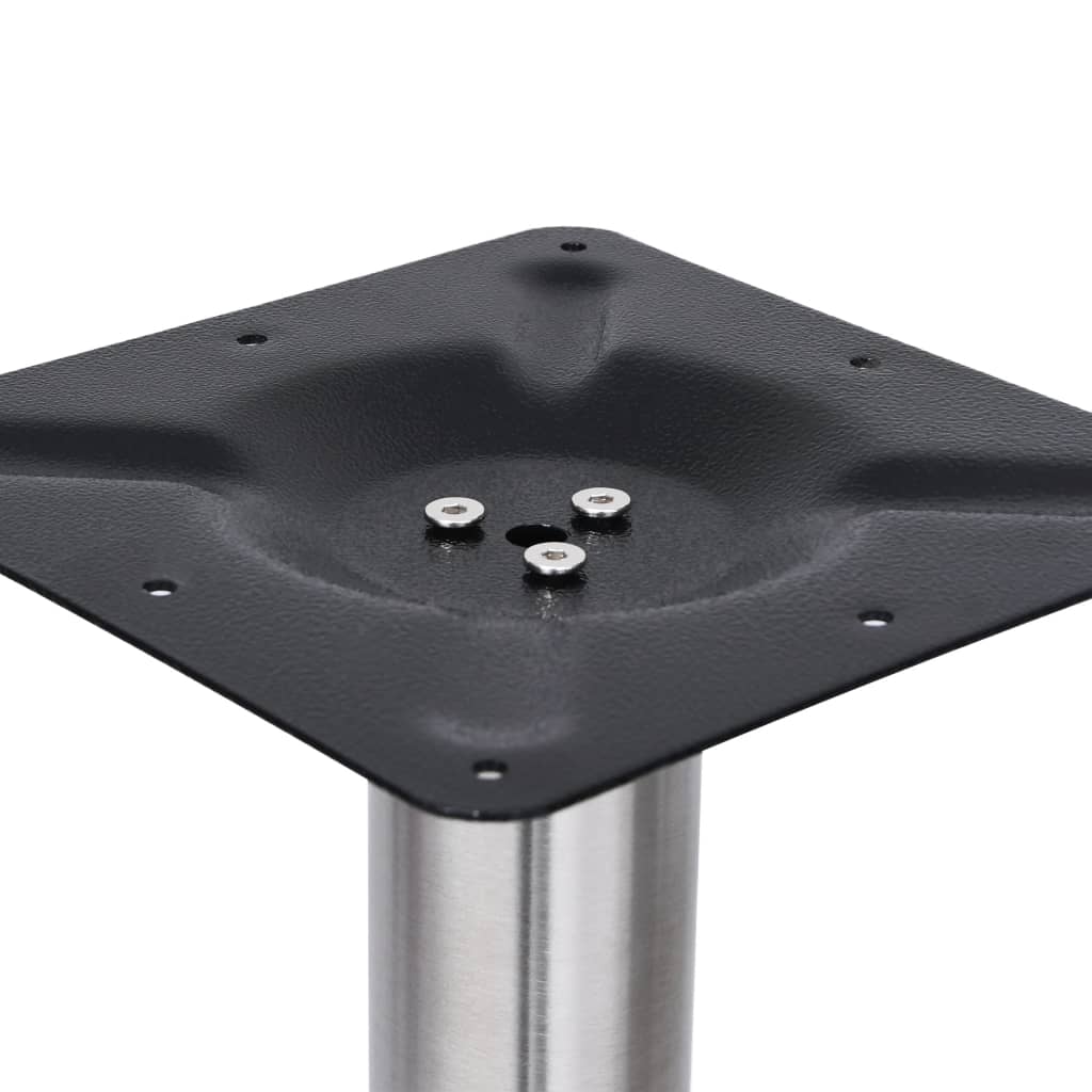Bistro table leg, silver, diameter 45x72cm, steel