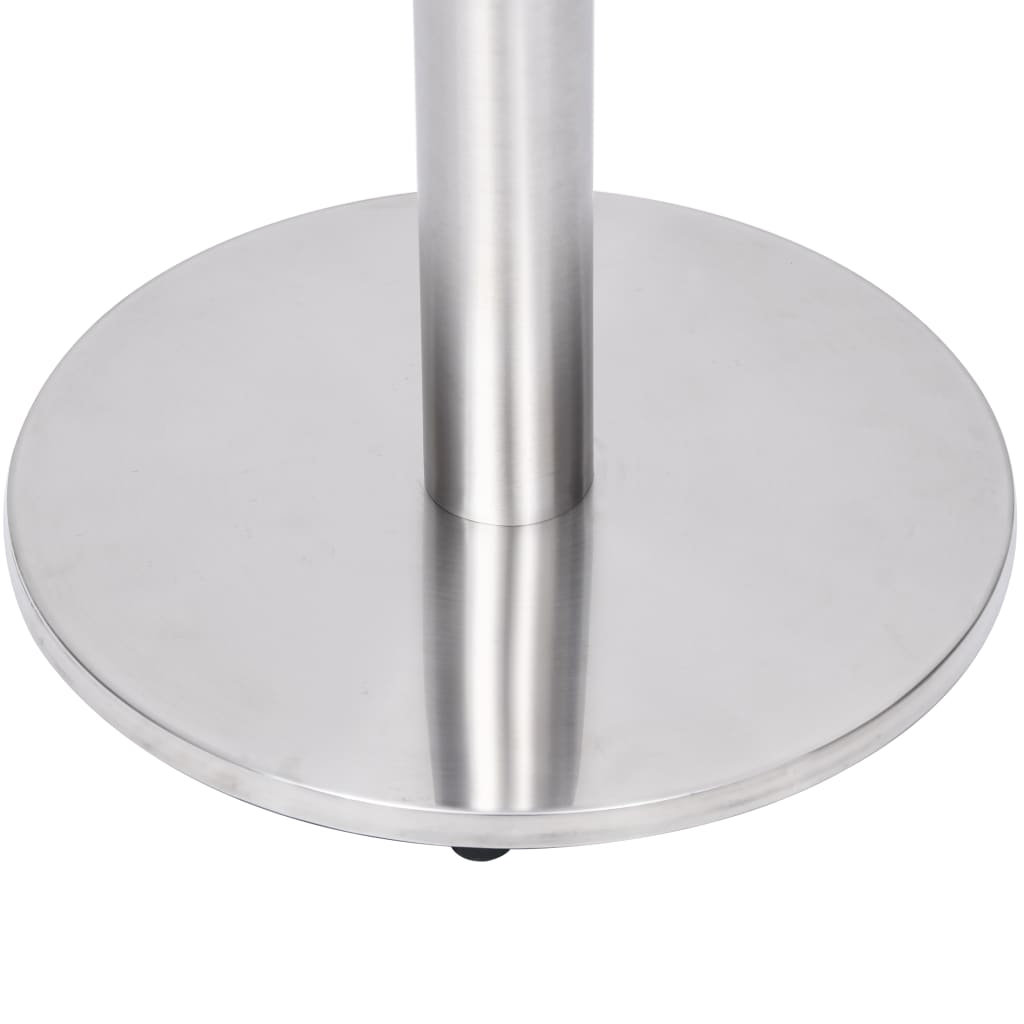 Bistro table leg, silver, diameter 45x72cm, steel