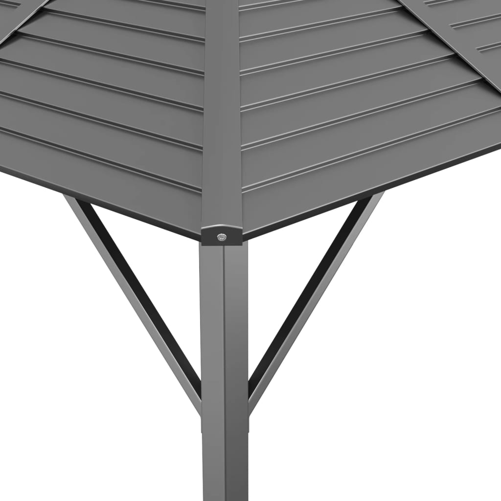 Pavėsinė su stogu NEXUS, antracito, 3x3m