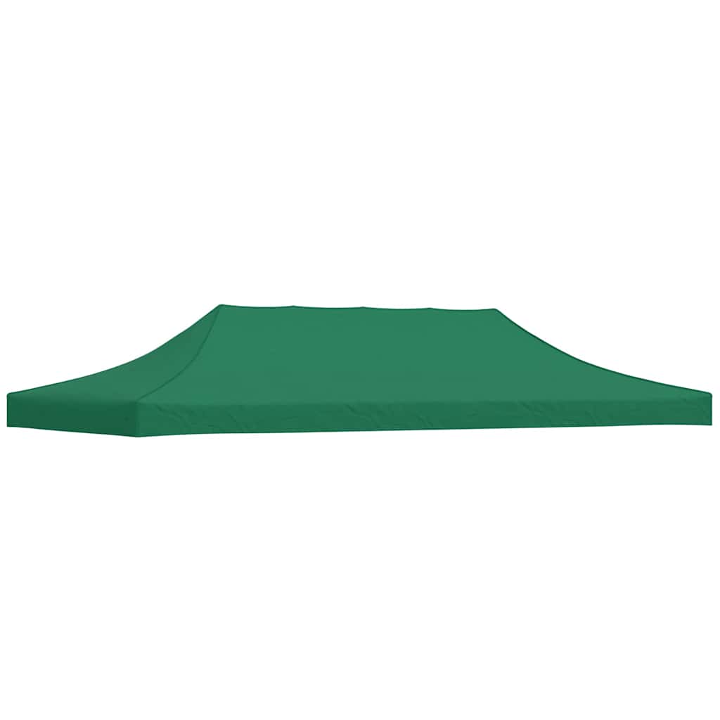 Svētku telts jumts, zaļā krāsā, 6x3m, 270 g/m²