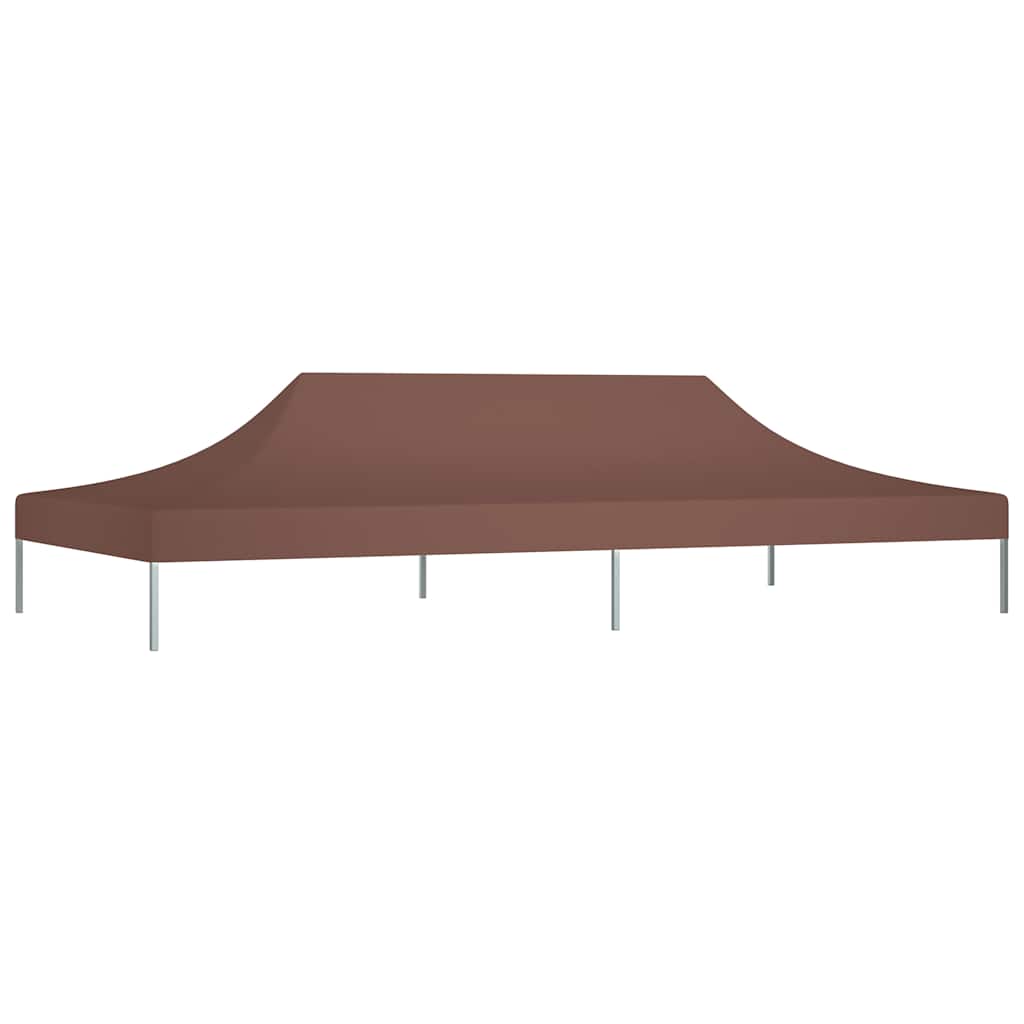 Proginės palapinės stogas, rudos spalvos, 6x3m, 270 g/m²