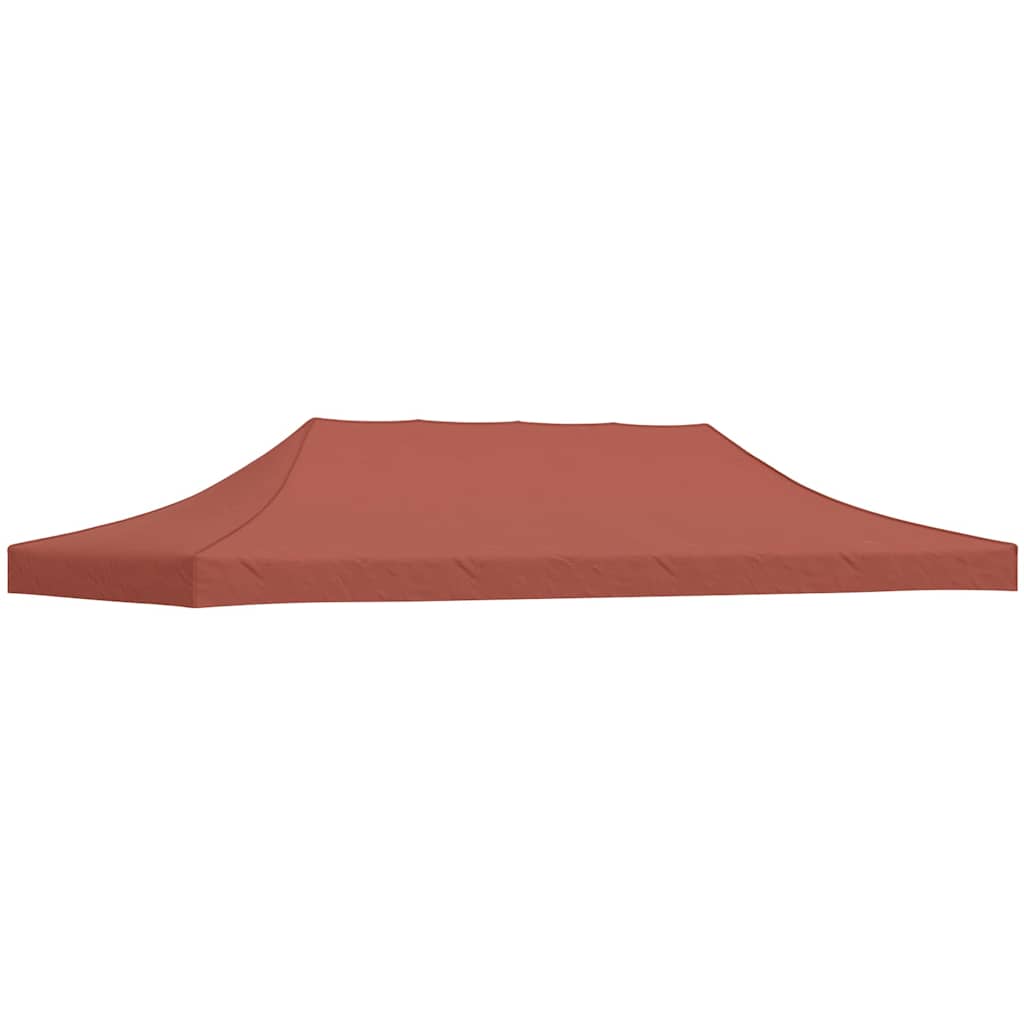 Proginės palapinės stogas, terakota spalvos, 6x3m, 270 g/m²