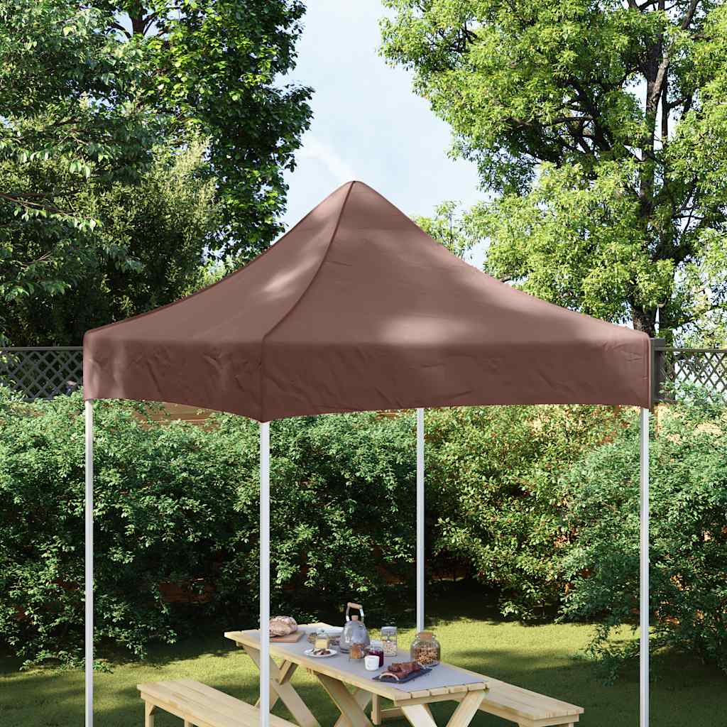 Proginės palapinės stogas, rudos spalvos, 2x2m, 270 g/m²