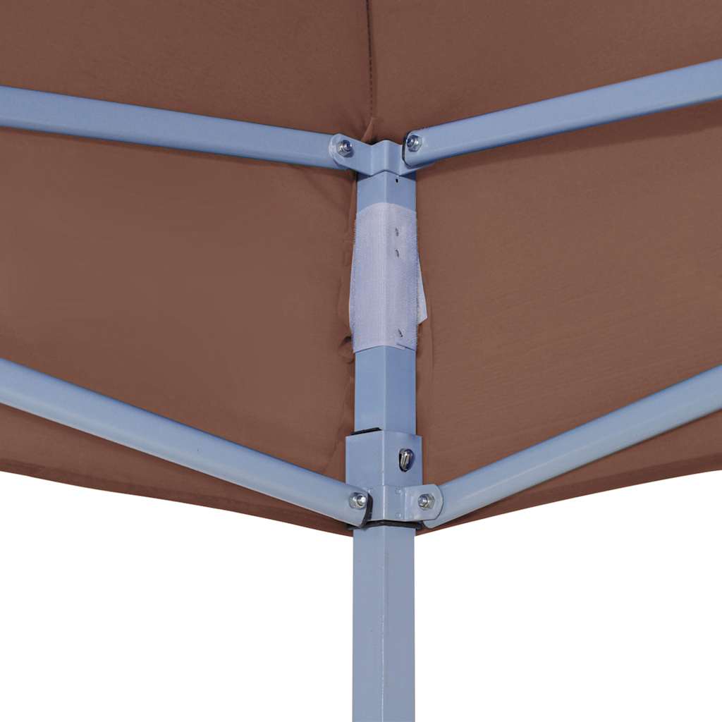 Svinību telts jumts, brūns, 4x3m, 270 g/m²