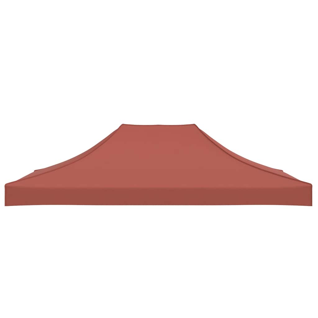 Proginės palapinės stogas, terakota spalvos, 4x3m, 270 g/m²