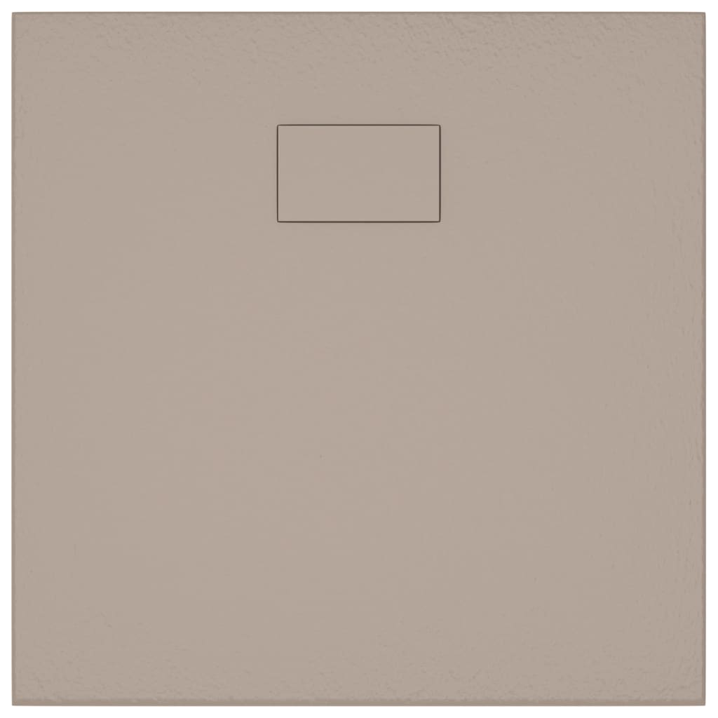 Dušas paliktnis, brūnā krāsā, 90x90cm, lietais lokšņu savienojums