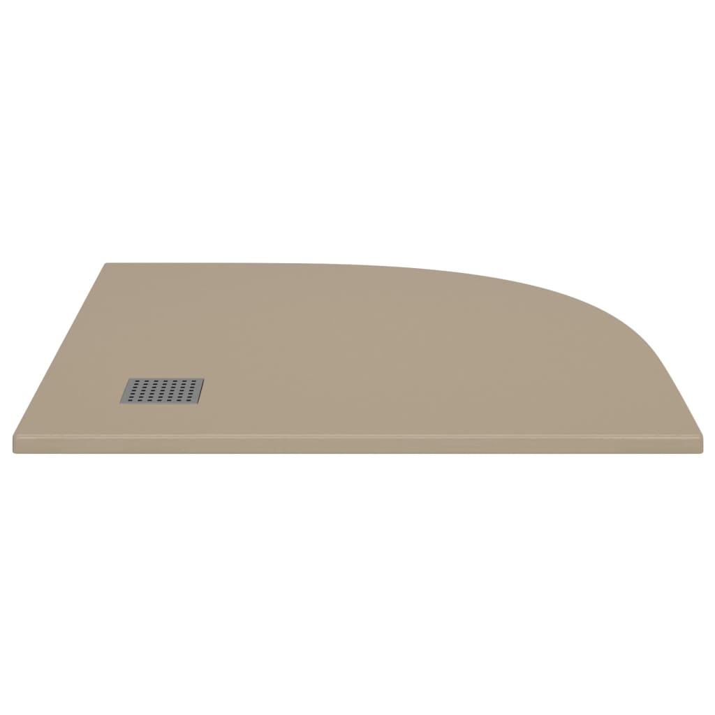 Shower tray, brown, 90x90cm, cast sheet compound