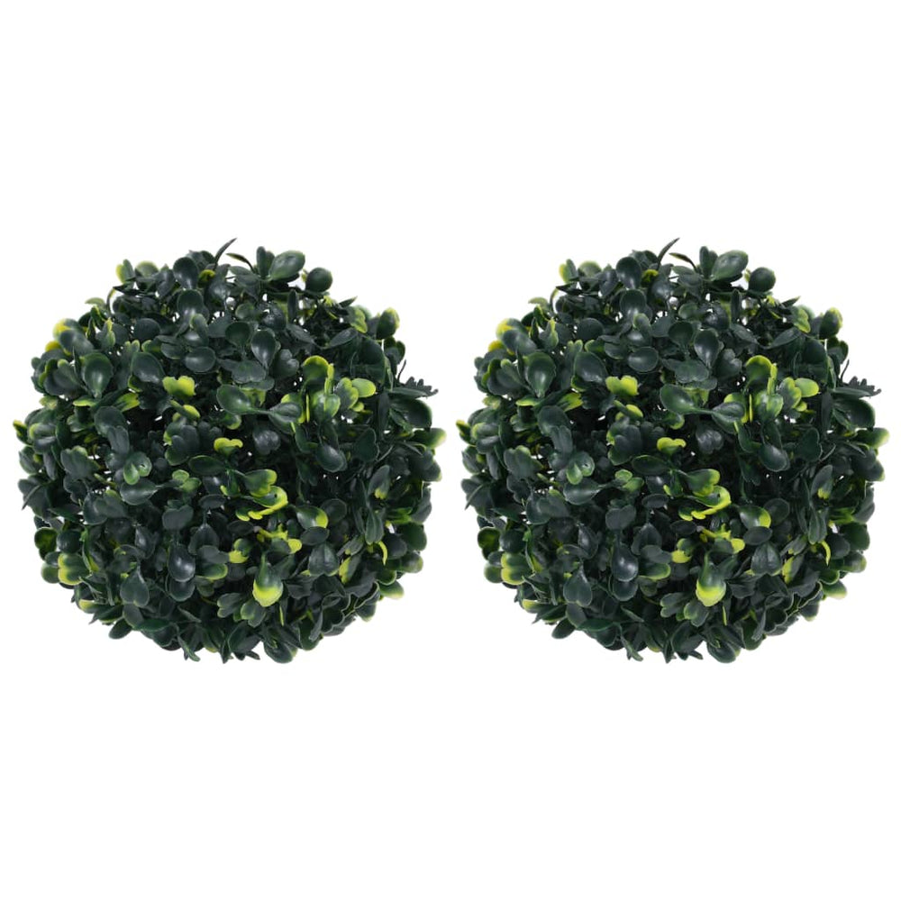 Artificial boxwood shrubs, 2 pcs, 22cm, ball-shaped