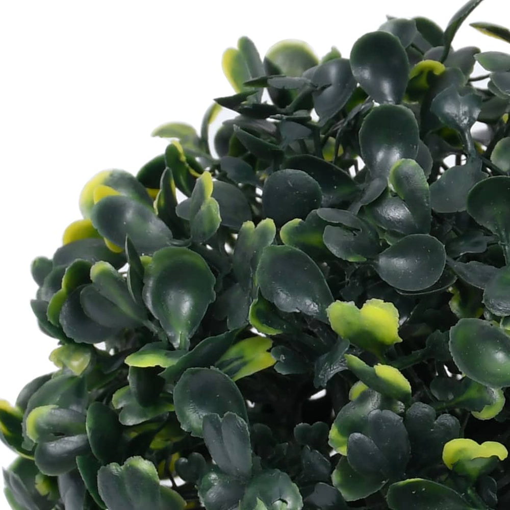Artificial boxwood shrubs, 2 pcs, 22cm, ball-shaped