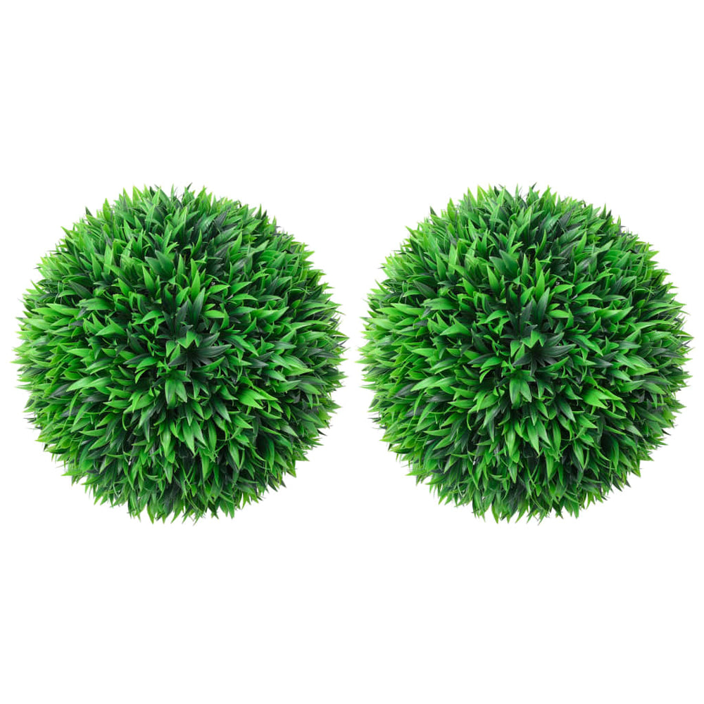 Artificial Boxwood Shrubs, 2 pcs, 38cm, ball shaped