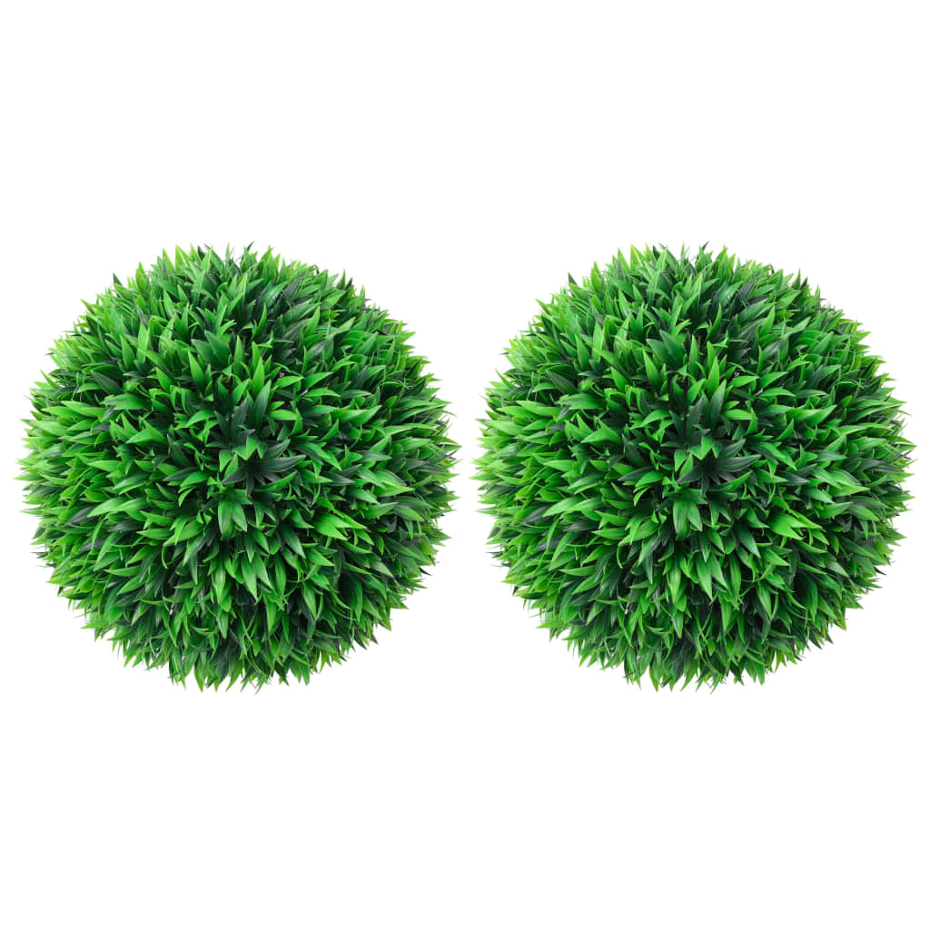 Artificial Boxwood Shrubs, 2 pcs, 38cm, ball shaped