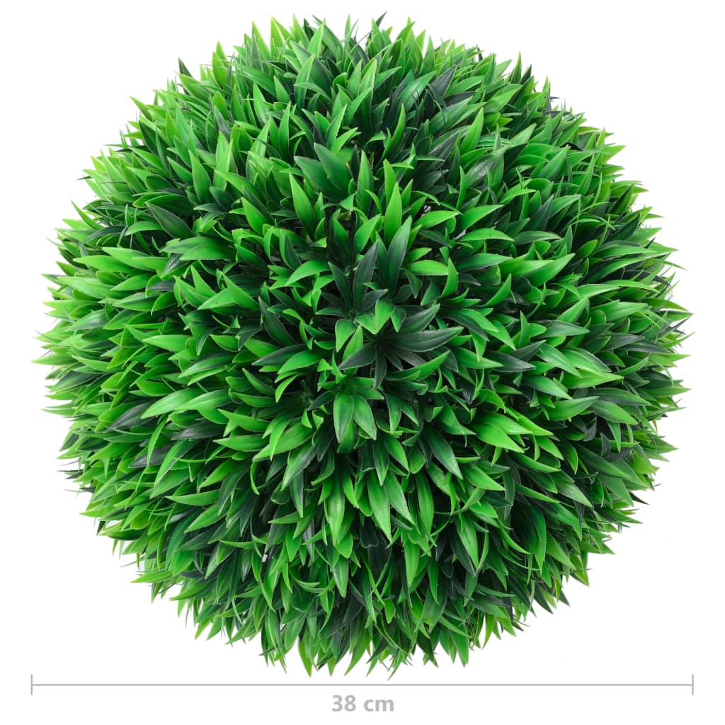Artificial Boxwood Shrubs, 2 pcs, 38cm, ball shaped