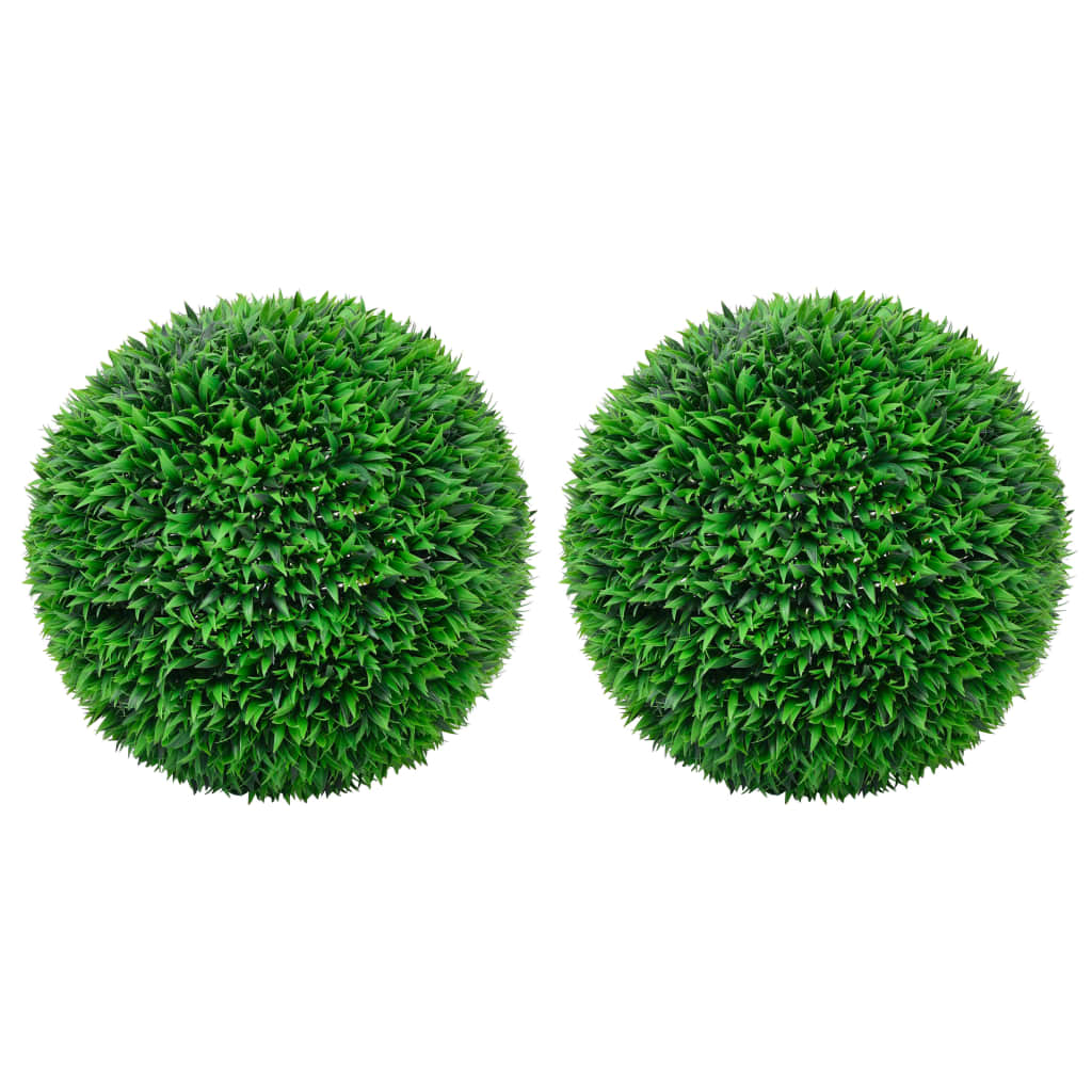 Artificial Boxwood Shrubs, 2 pcs., 55cm, Ball-shaped