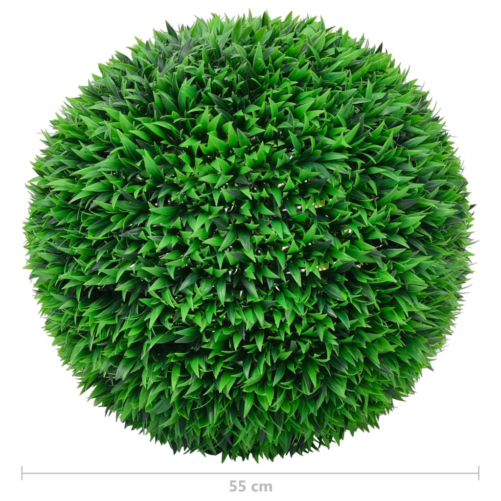 Artificial Boxwood Shrubs, 2 pcs., 55cm, Ball-shaped