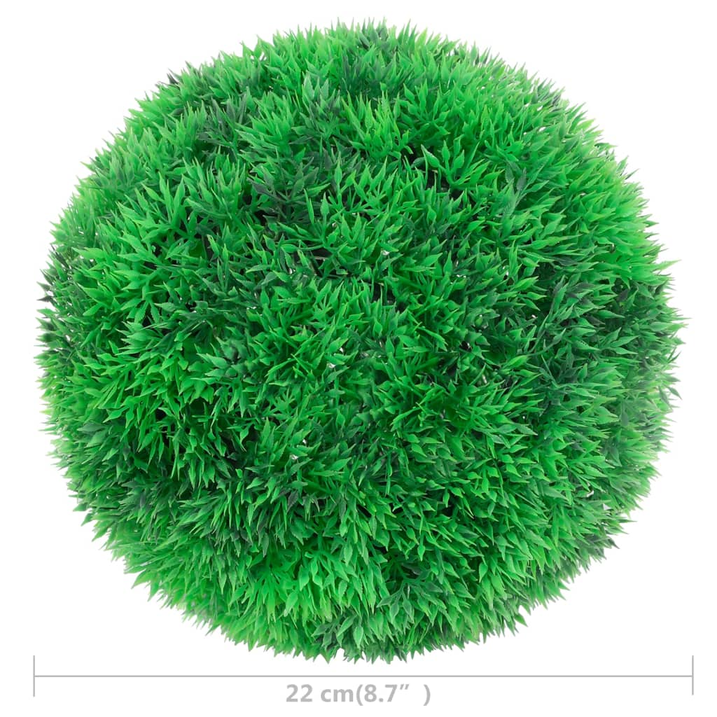 Mākslīgie buksusa krūmi, 2 gab., 22 cm, bumbas formā