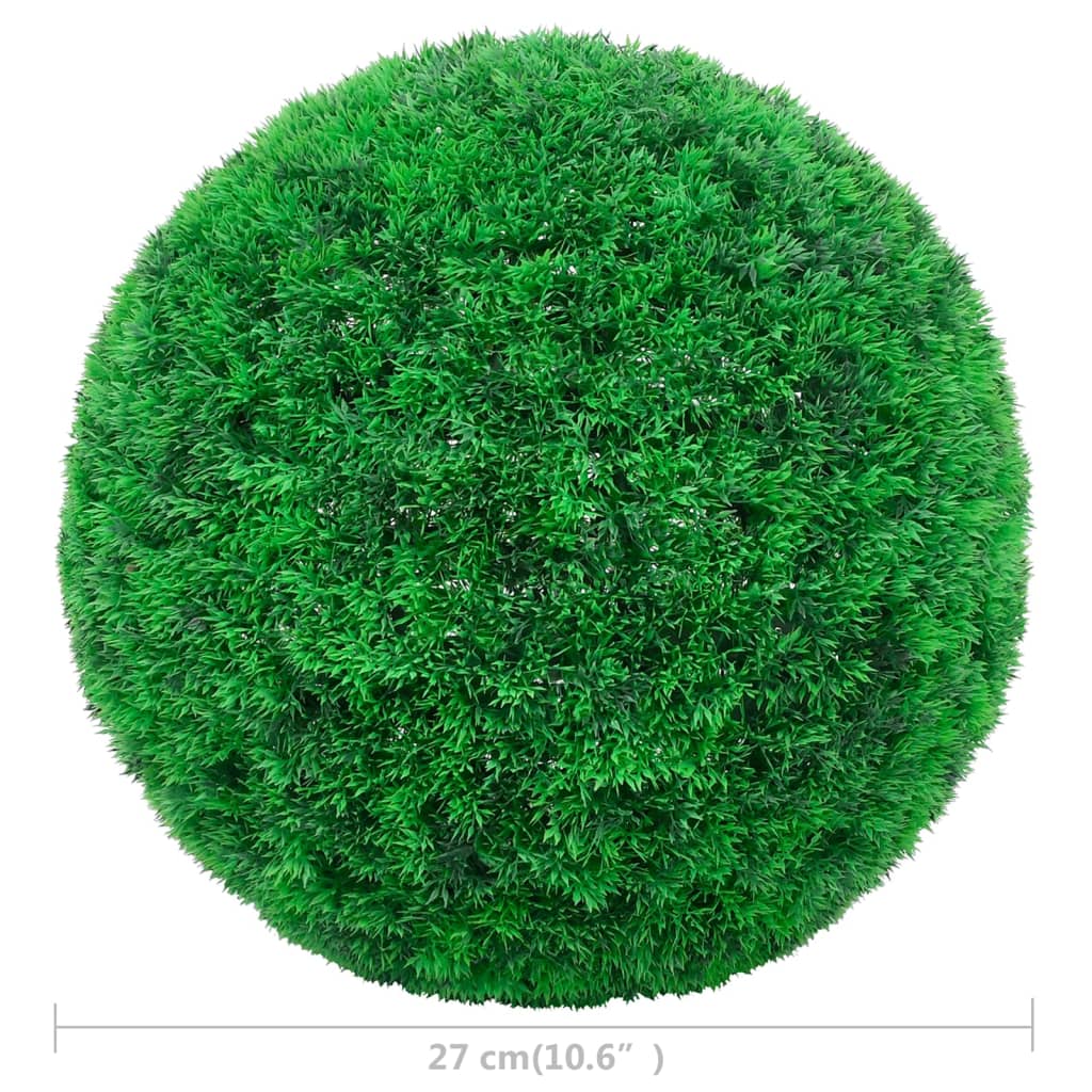 Mākslīgie bukša krūmi, 2 gab., 27cm, bumbas formā