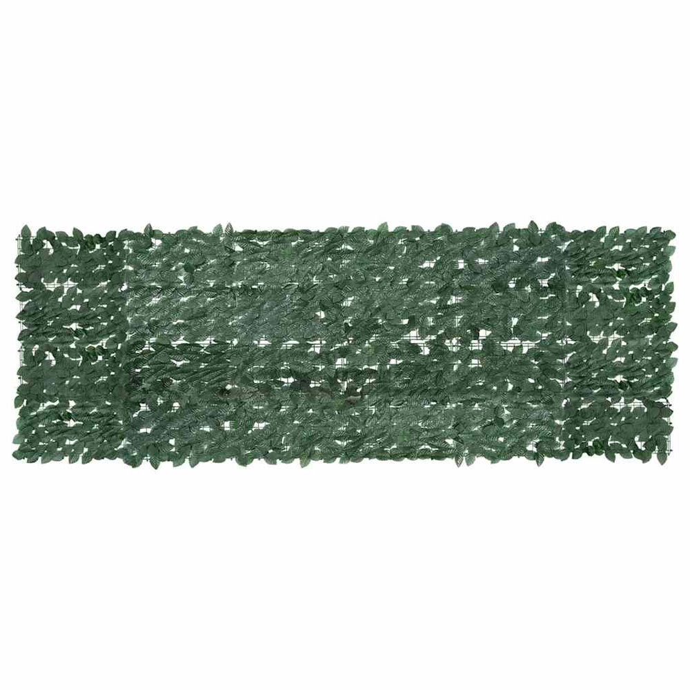 Balkono pertvara, 300x100cm, su tamsiai žaliais lapais