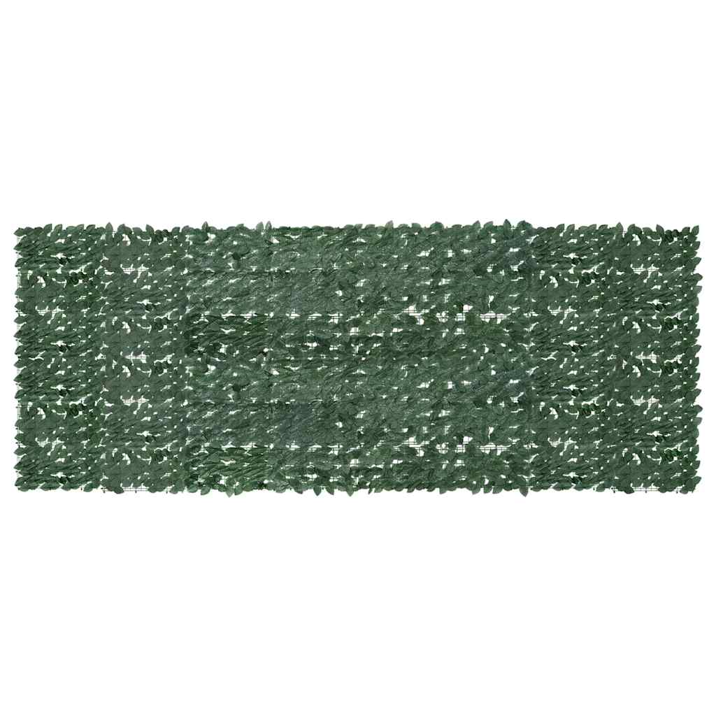 Balkono pertvara, 400x150cm, su tamsiai žaliais lapais