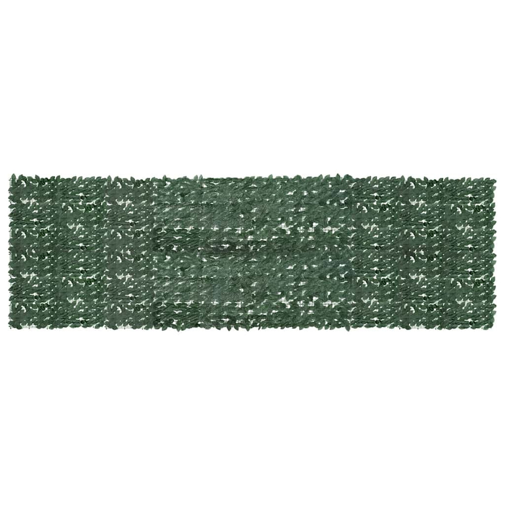 Balkono pertvara, 500x150cm, su tamsiai žaliais lapais