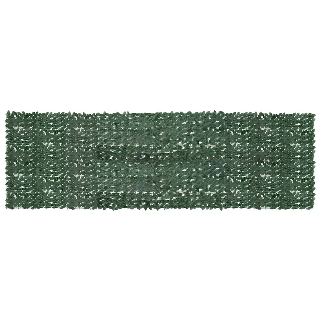 Balkono pertvara, 500x150cm, su tamsiai žaliais lapais