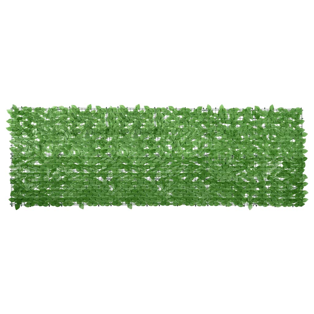 Balkono pertvara, 300x100cm, su žaliais lapais