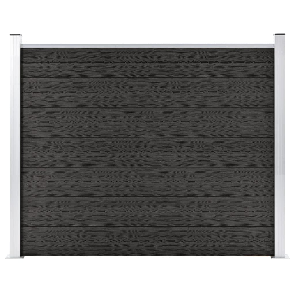 Fence panel, grey, 180x146cm, WPC