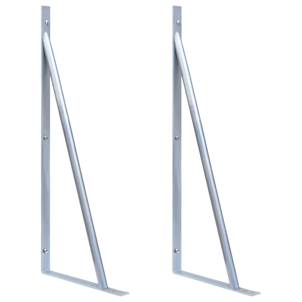 Fence post holders, 2pcs, galvanized steel