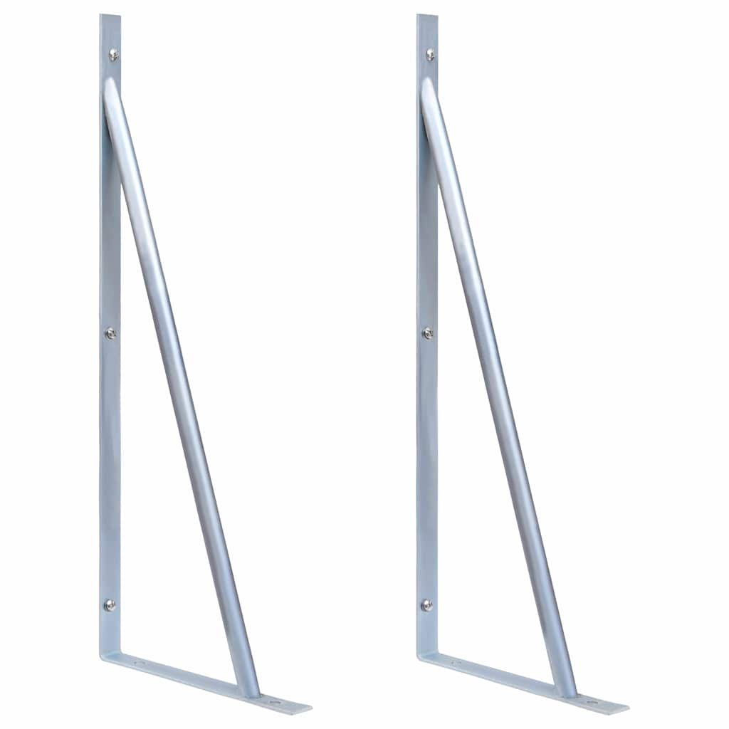 Fence post holders, 2pcs, galvanized steel