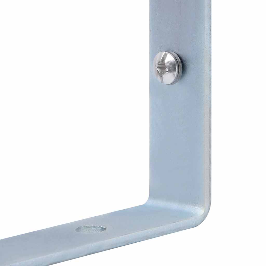 Fence post holders, 2pcs, galvanized steel