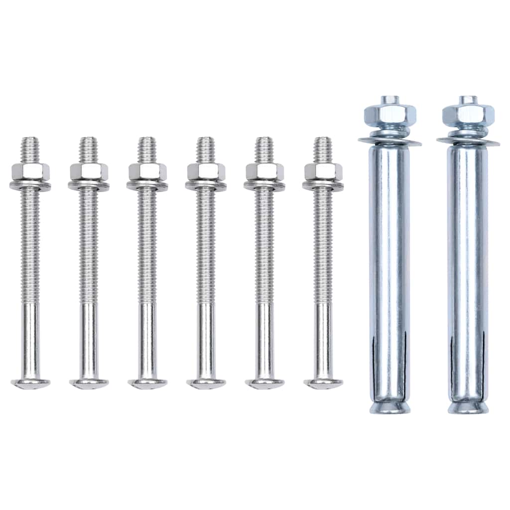 Fence post holders, 2pcs, galvanized steel