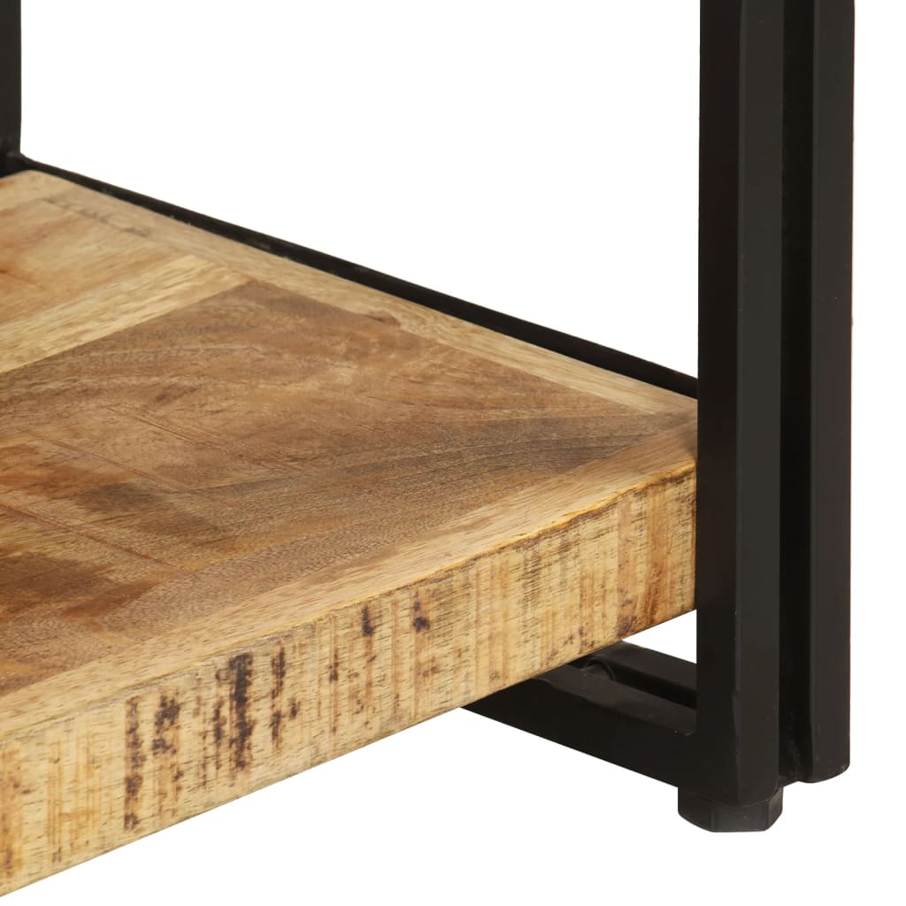 Bookcase, 3-tier, 140x30x80cm, solid mango wood