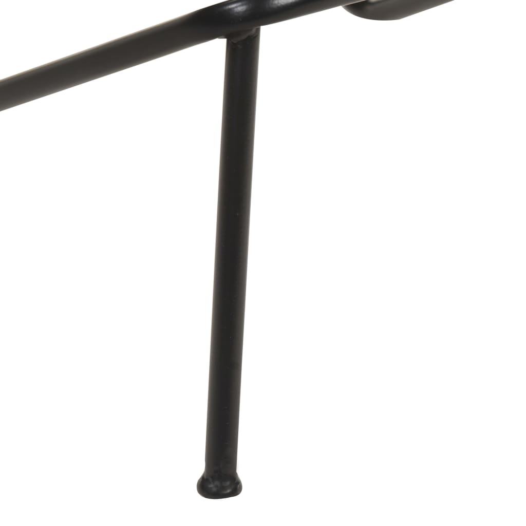 Bar stools, 2 pcs., brown, genuine leather