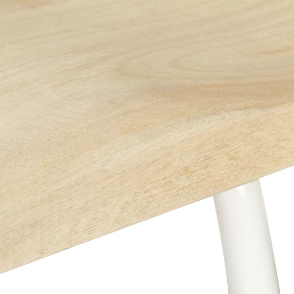 Bar stools, 2 pcs, solid mango wood
