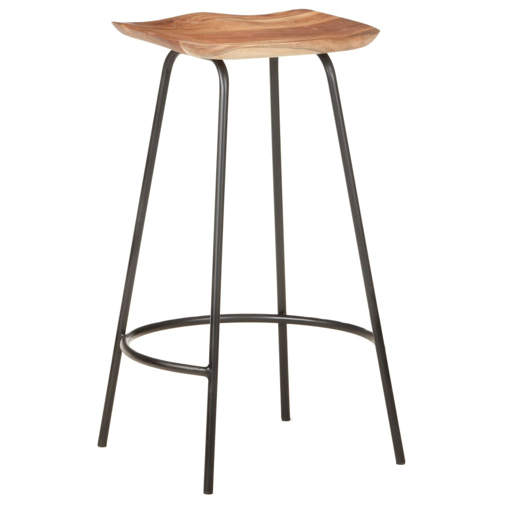 Bar stools, 4 pcs., solid acacia wood