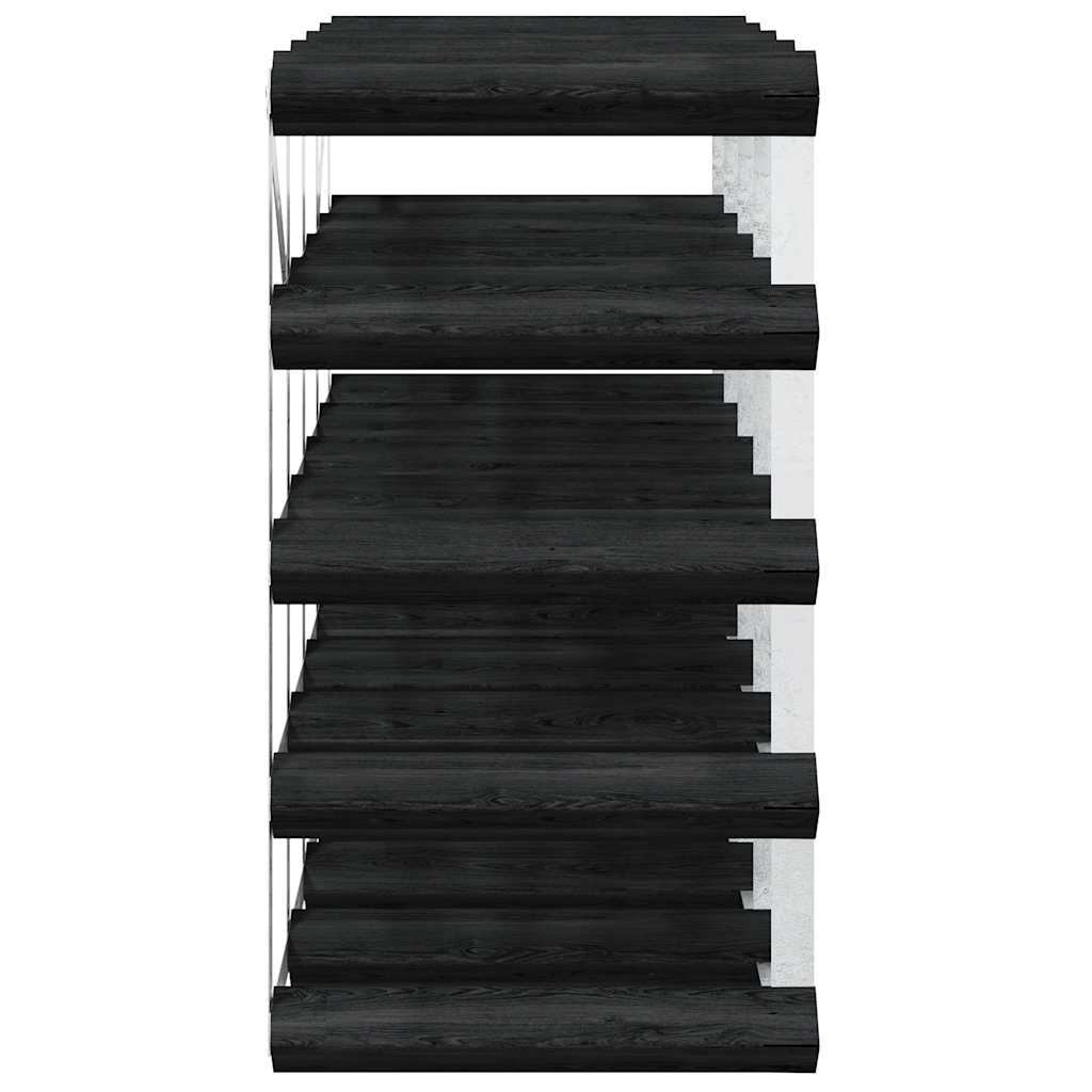 Stovas vynui skirtas 20 butelių, juodas, pušies masyvas