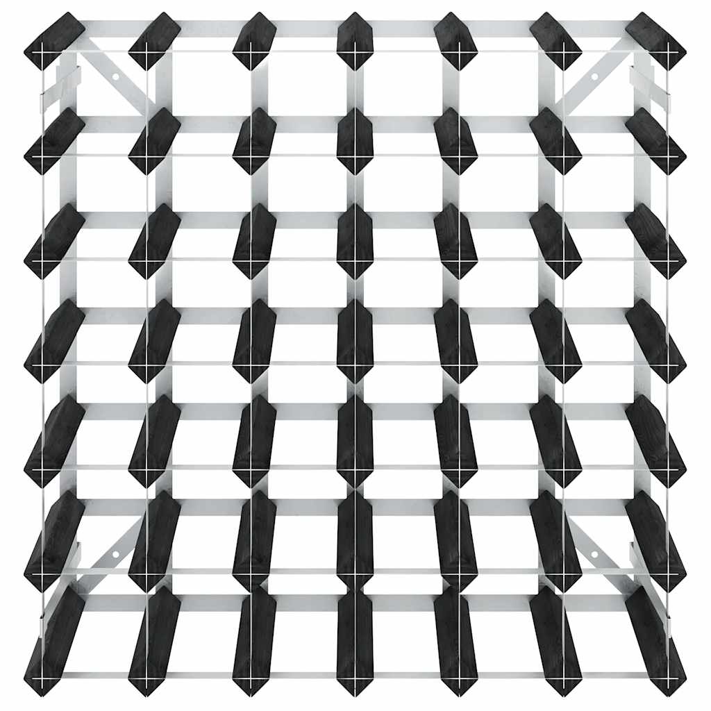 Stovas vynui skirtas 42 buteliams, juodas, pušies masyvas