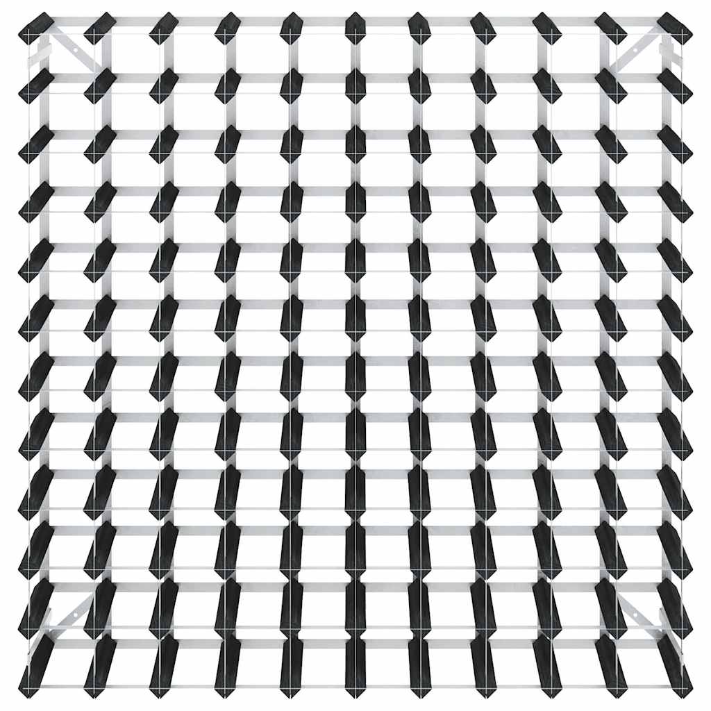 Stovas vynui skirtas 120 butelių, juodas, pušies masyvas