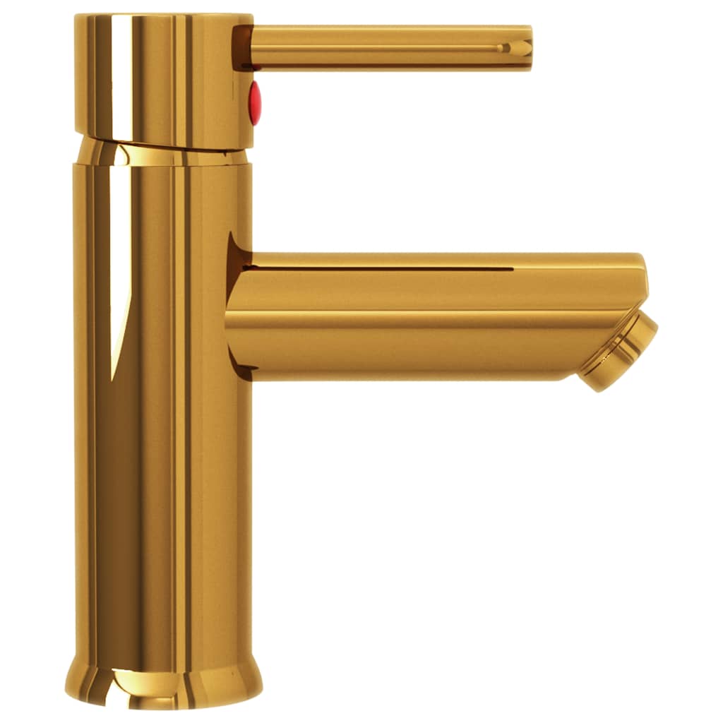 Bathroom sink mixer tap, gold, 130x176mm