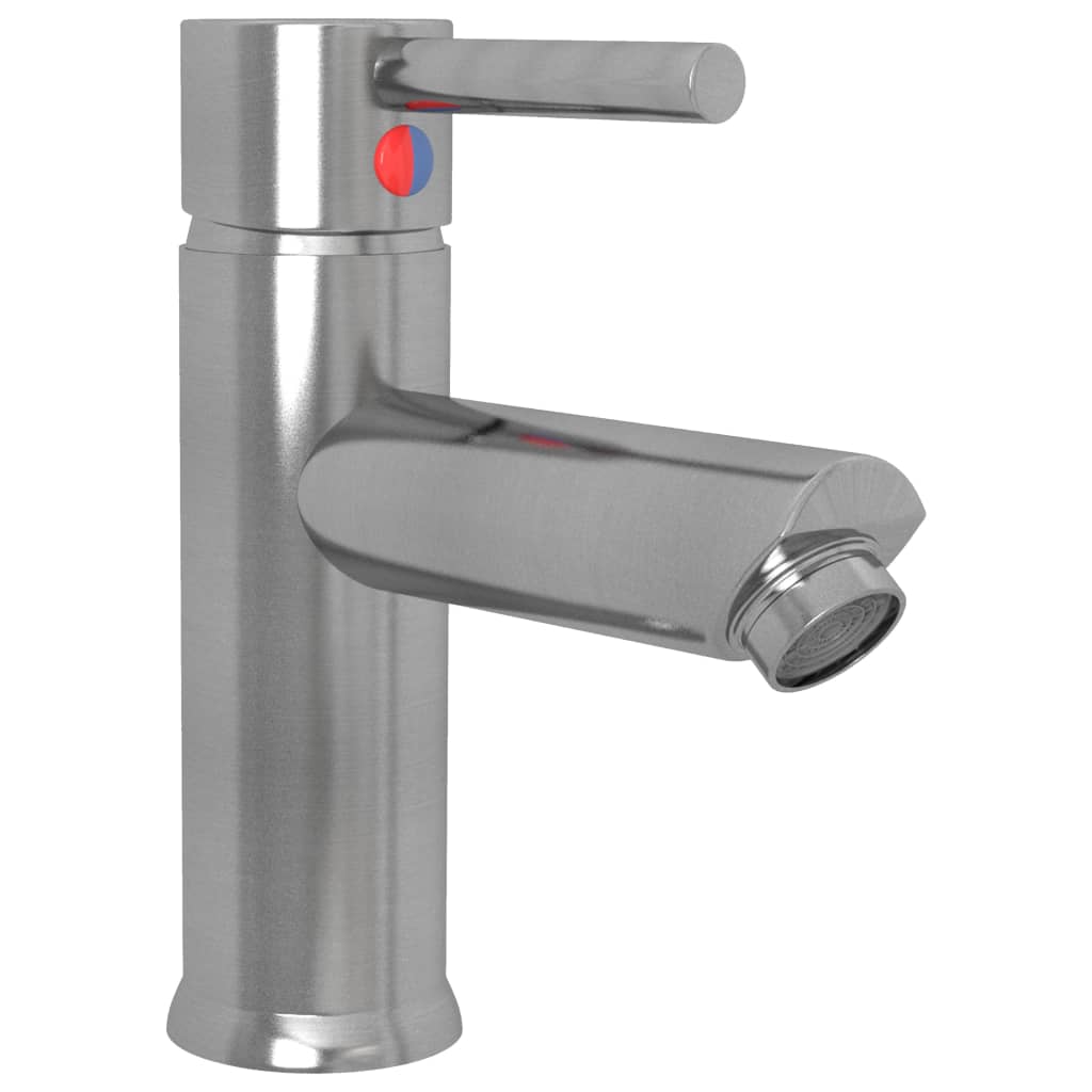 Bathroom sink faucet, silver, 130x176mm