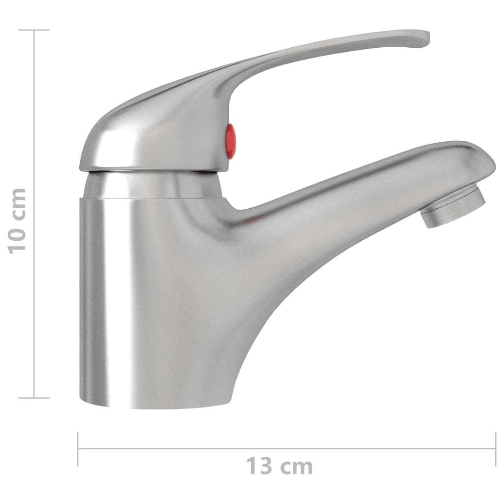 Basin mixer, silver, 13x10cm