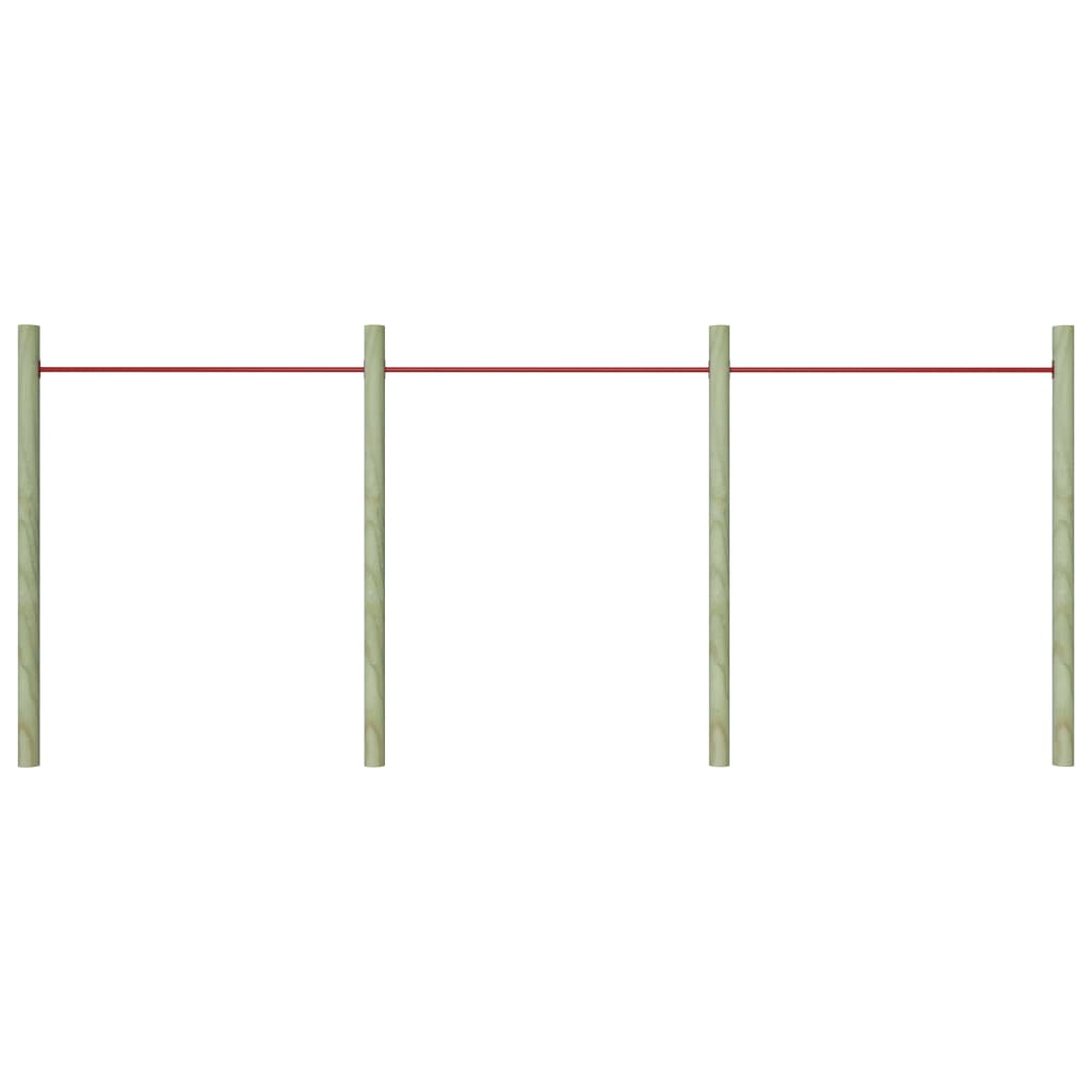 Stieņi, 3 gab., sarkani, 125 cm, tērauds