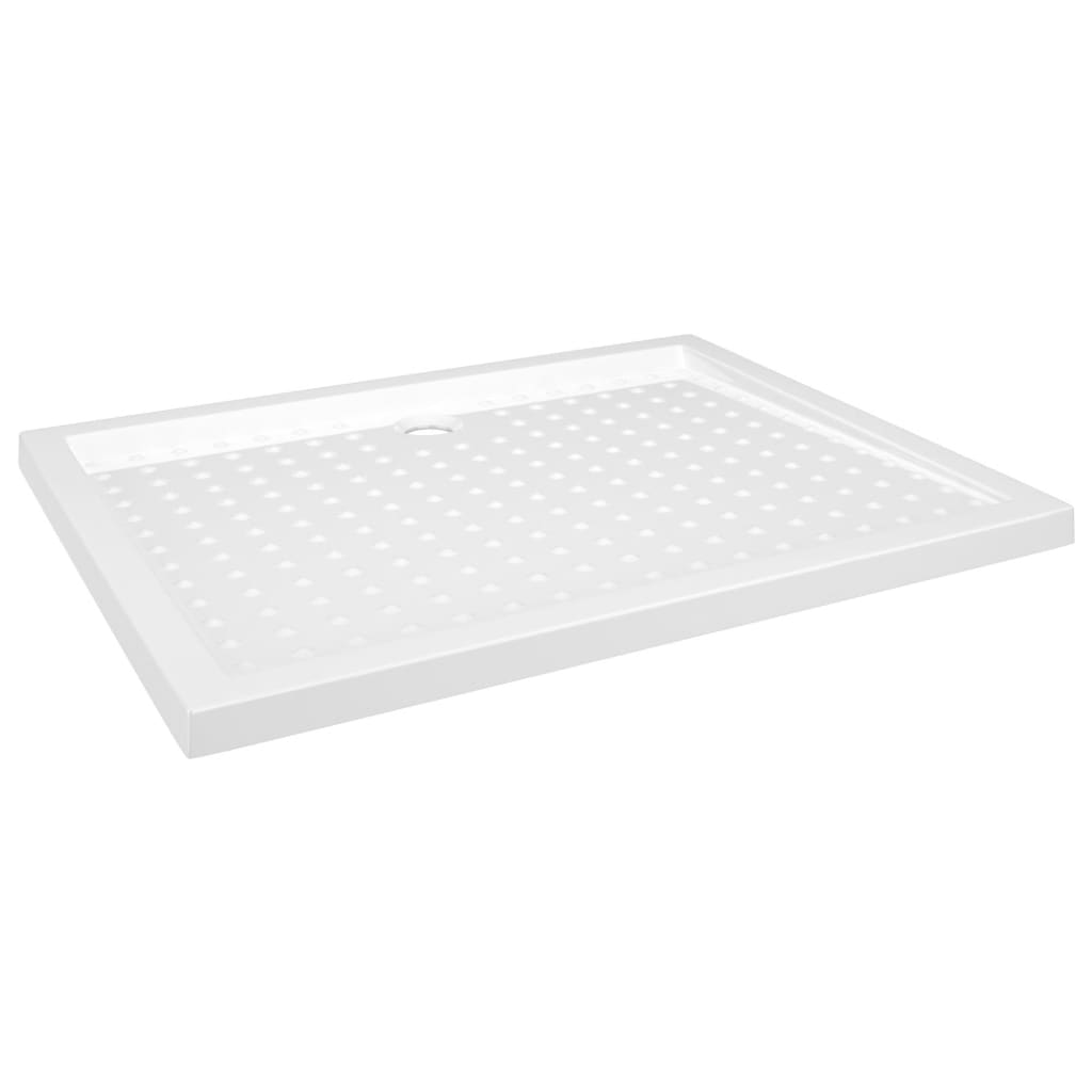 Shower tray, white, 80x100x4cm, ABS, dotted