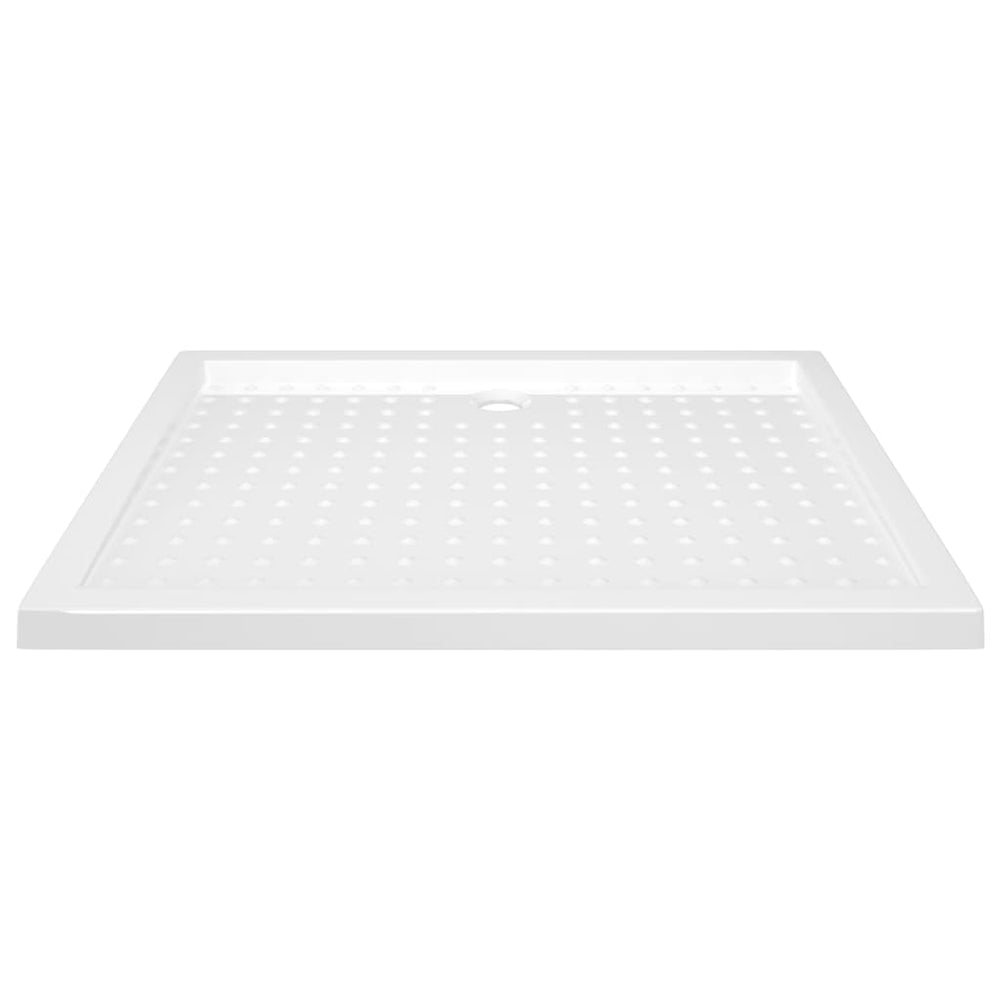 Shower tray, white, 80x100x4cm, ABS, dotted
