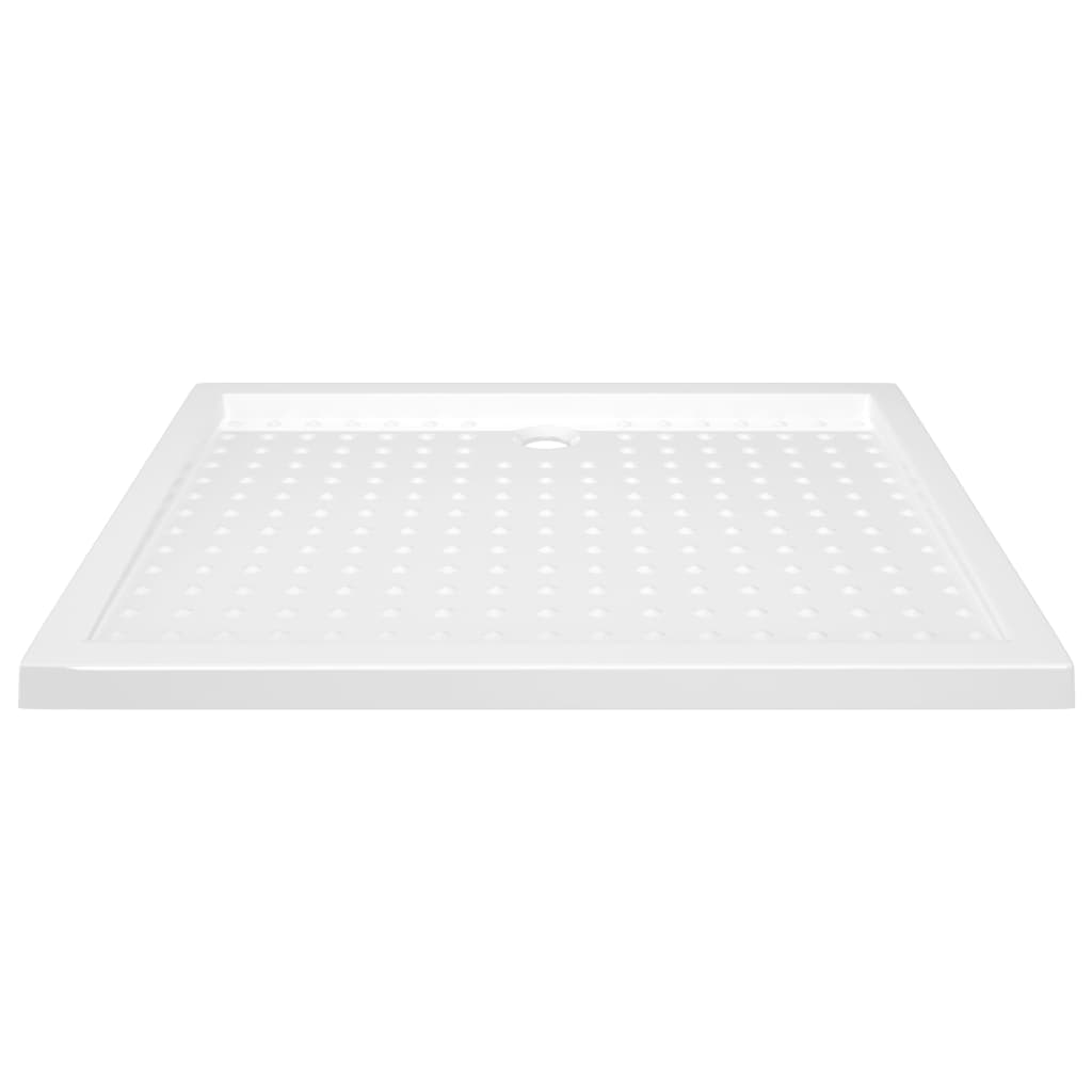 Shower tray, white, 80x100x4cm, ABS, dotted