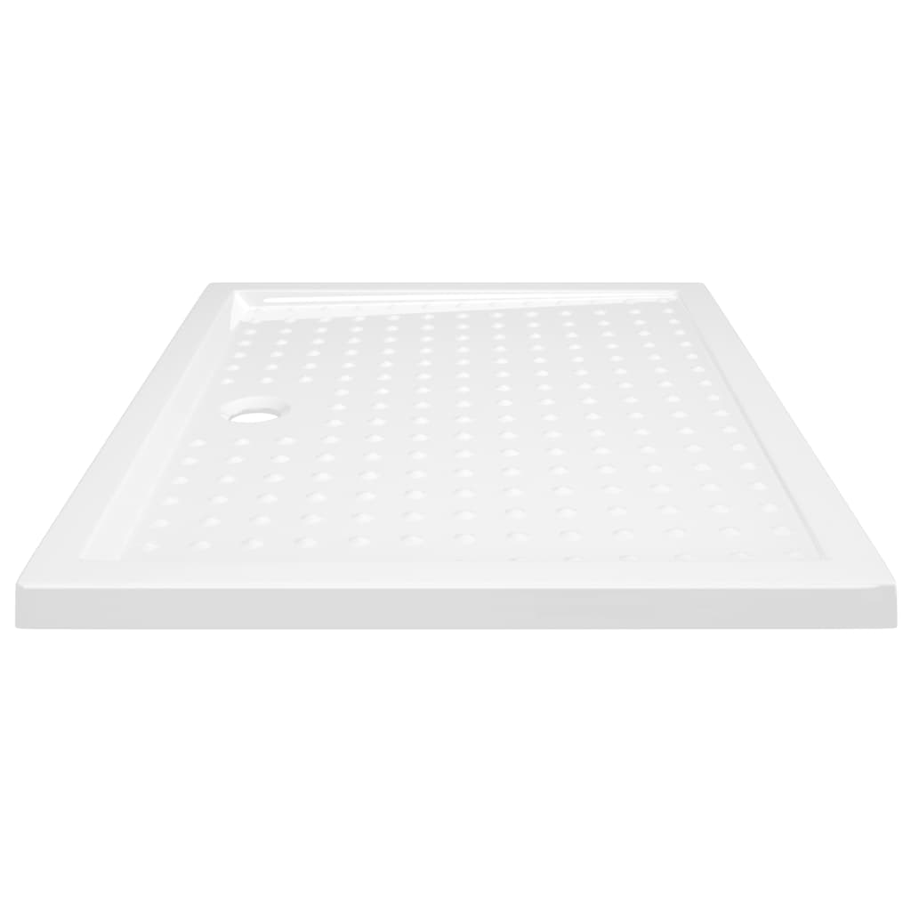Shower tray, white, 80x100x4cm, ABS, dotted