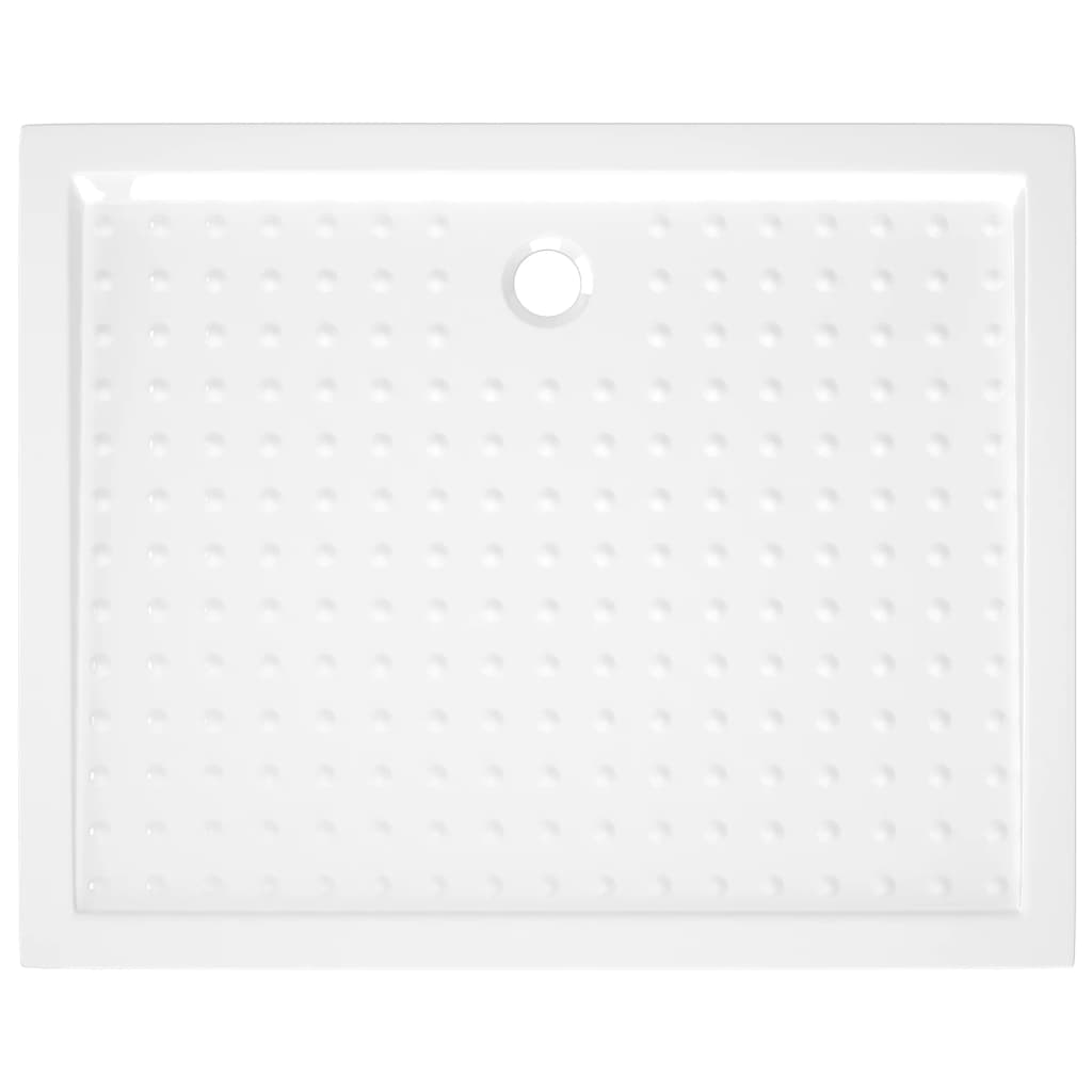Shower tray, white, 80x100x4cm, ABS, dotted